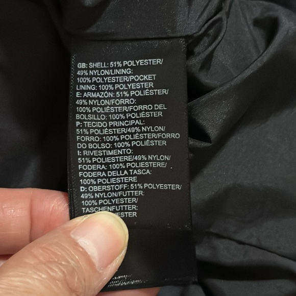 The North Face Laney Trench Coat Black DryVent Cinch Waist Hood Longline X-Small - Picture 13 of 15